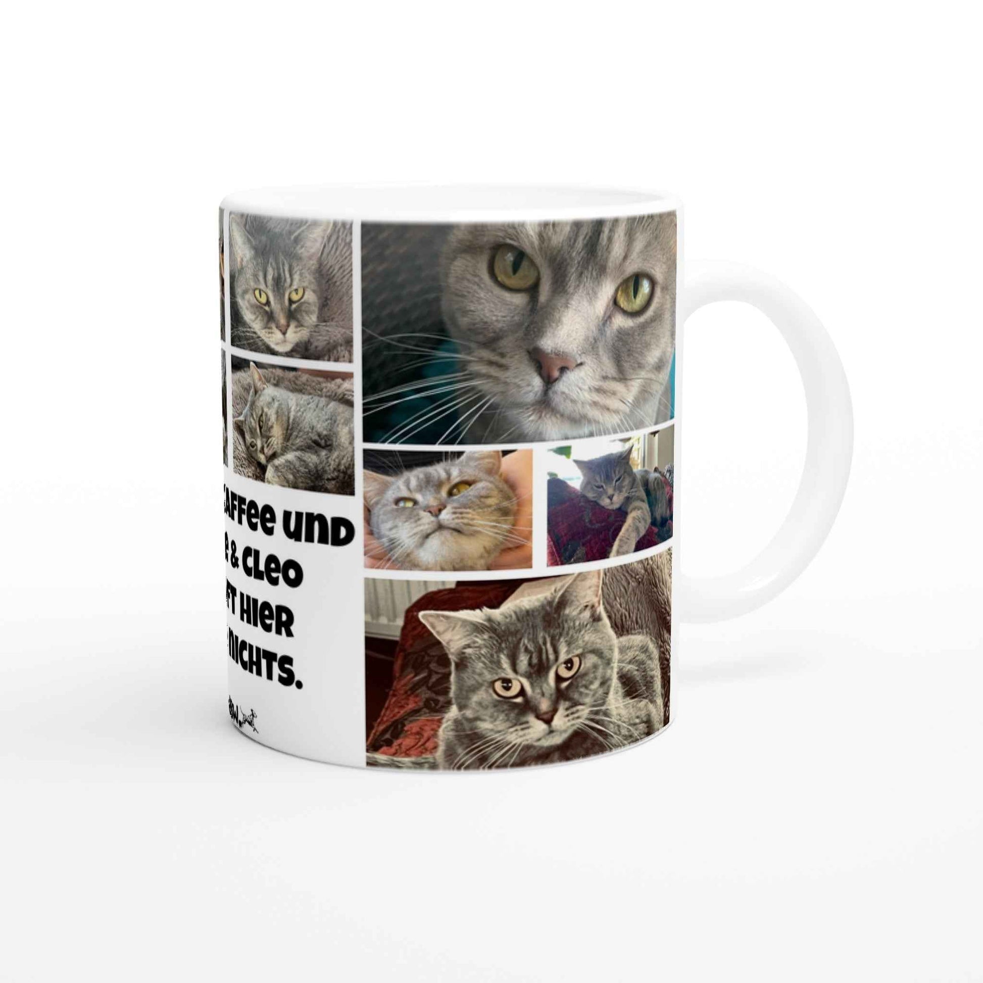 Pixie´s und Cleo´s Keramiktasse ohne Kaffee und uns läuft hier gar nichts