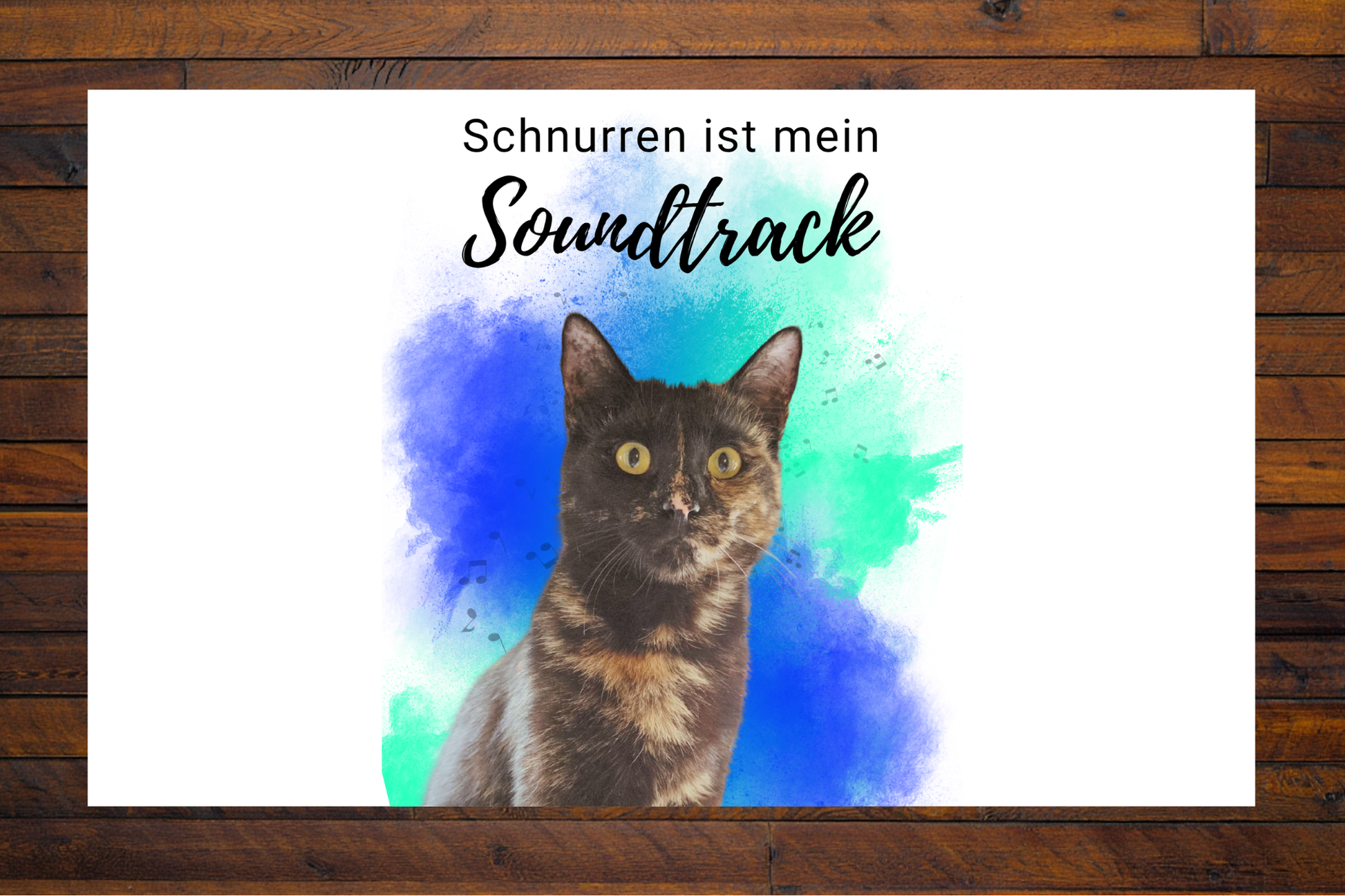 Nala's Fußmatte Schnurren ist mein Soundtrack - LiNBW.