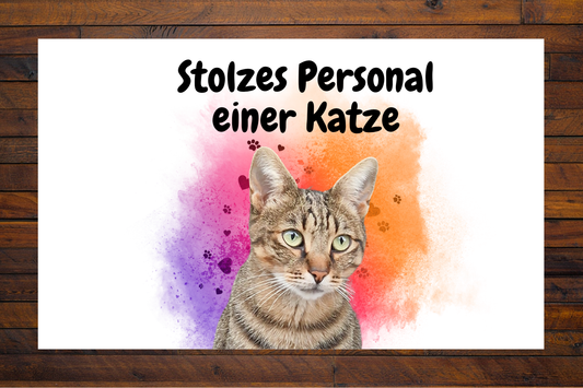 Pedro's Fußmatte Stolzes Personal einer Katze - LiNBW.
