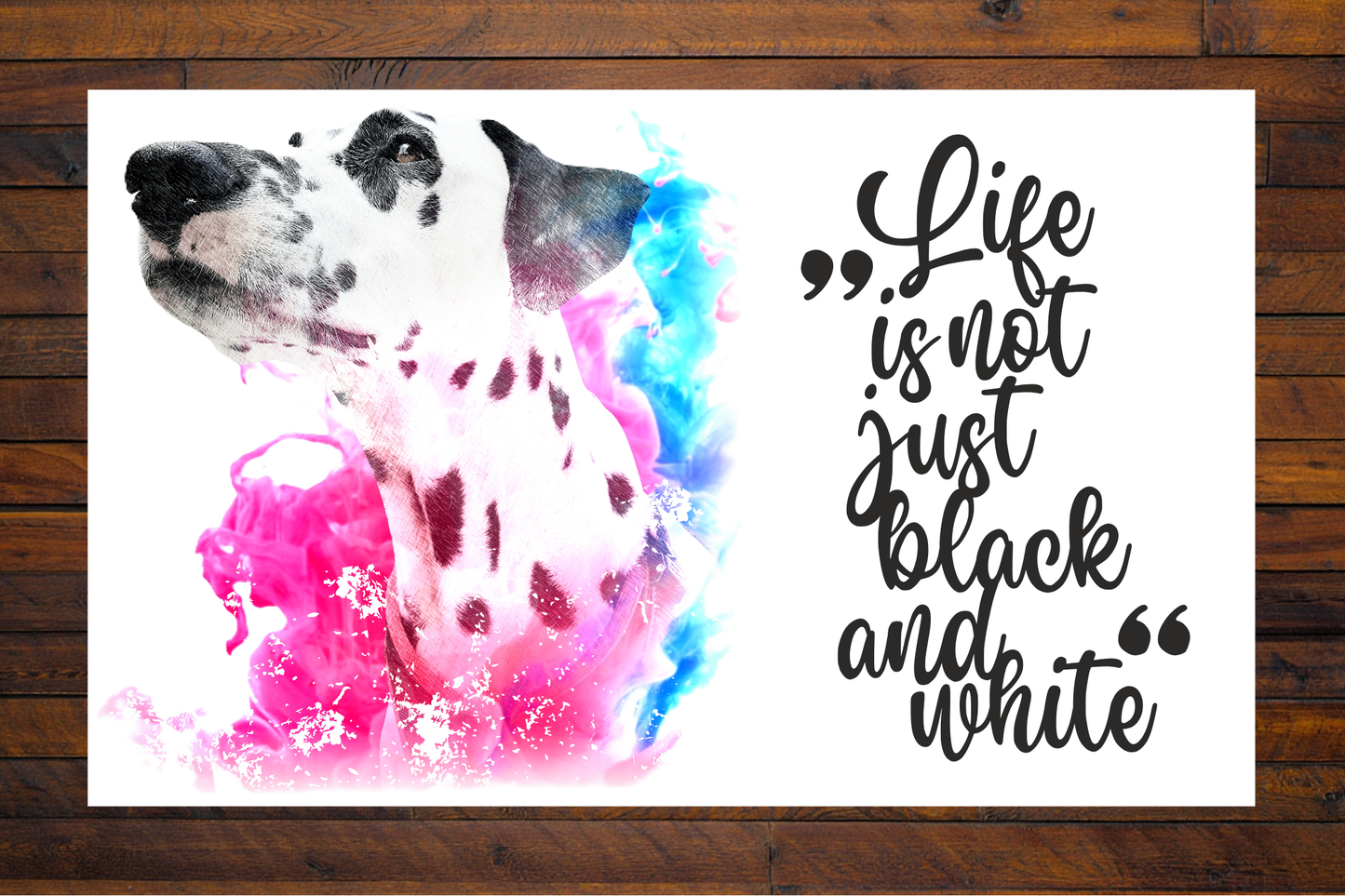 Boa's Fußmatte Life is not just black and white - LiNBW.